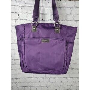 Biaggi Purple Travel Tote Bag 19x15x7